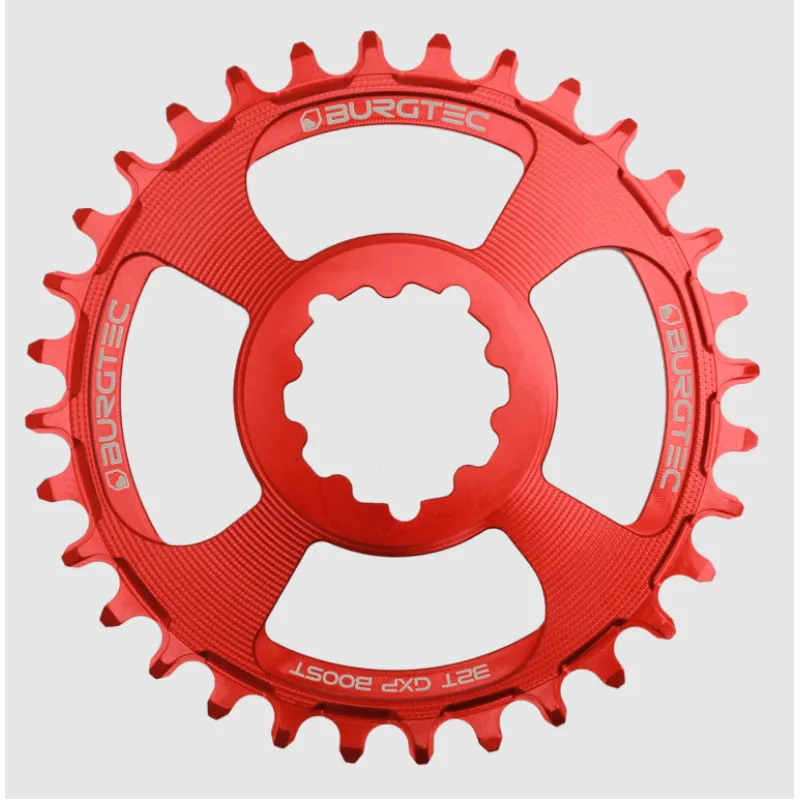Pinion față pentru bicicleta BURGTEC GXP Boost 3mm Offset Thick Thin Chainring ­34T Race Red Calitate înaltă